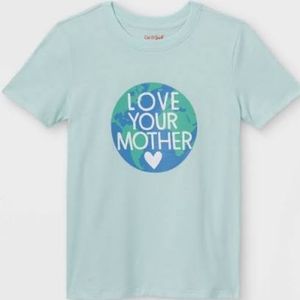 New! Boys' 'Love Your Mother' Graphic Short Sleeve T-Shirt - Cat & Jack™ 